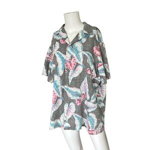 Vintage Kolekole Hawaiian Shirt Short Sleeve Button Up Summer Mens Size Large
